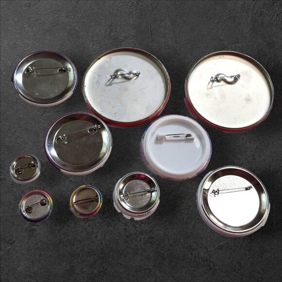 Lot of 10 LGBTQIA+ Pride Buttons ACLU She/Her, Rainbow, Love Wins, Equality Pins - Picture 2 of 2